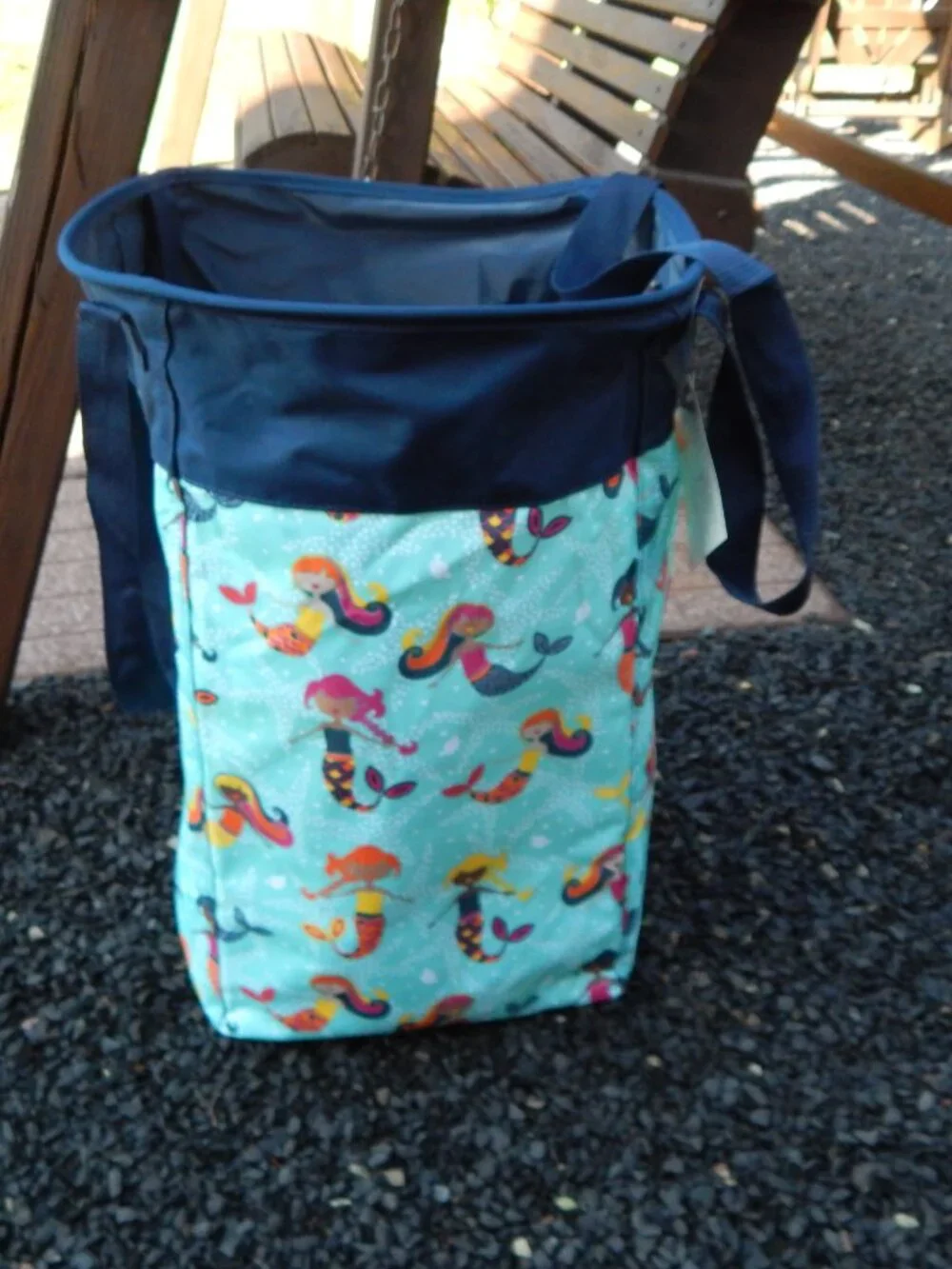 Thirty-One Rare MERMAID Lagoon Tall Collapsible Bin New with Tags